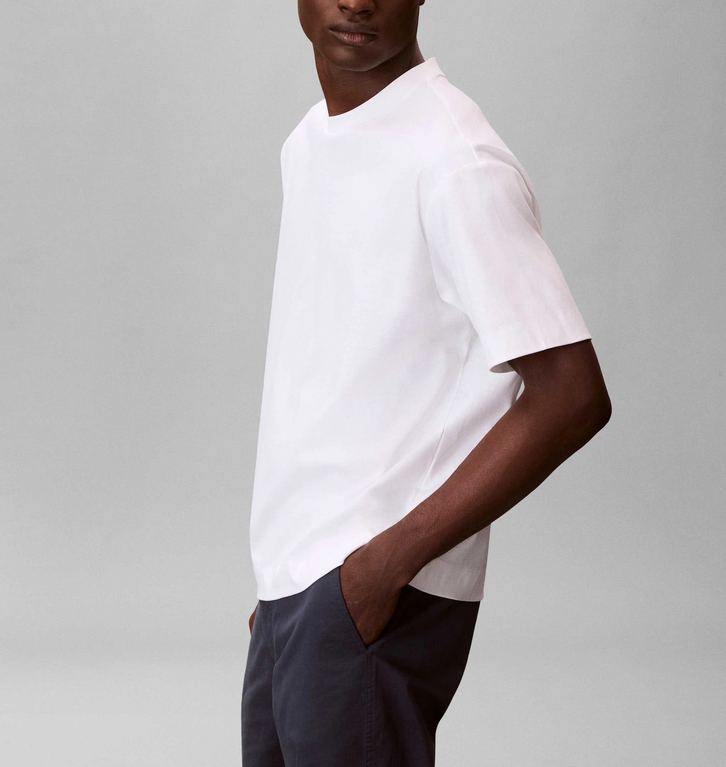 CALVIN KLEIN - Premium Interlock Cotton T-shirt