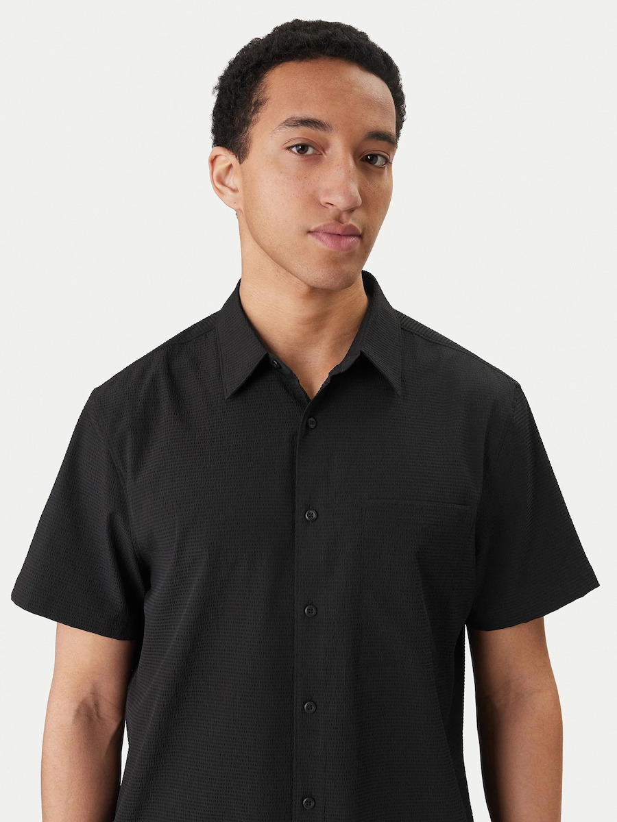 CALVIN KLEIN - Solid Seerscker Classic Shirt