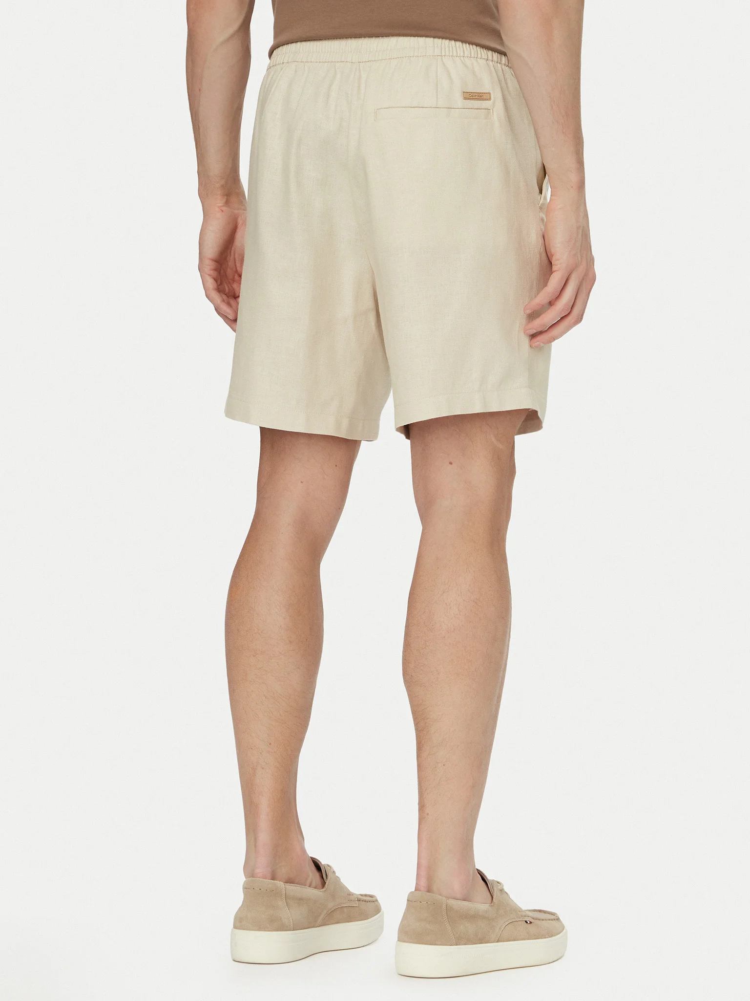 CALVIN KLEIN - Straight Linen Pull On Short