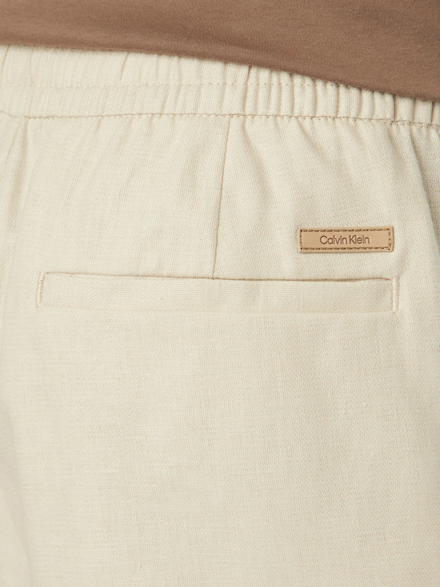 CALVIN KLEIN - Straight Linen Pull On Short