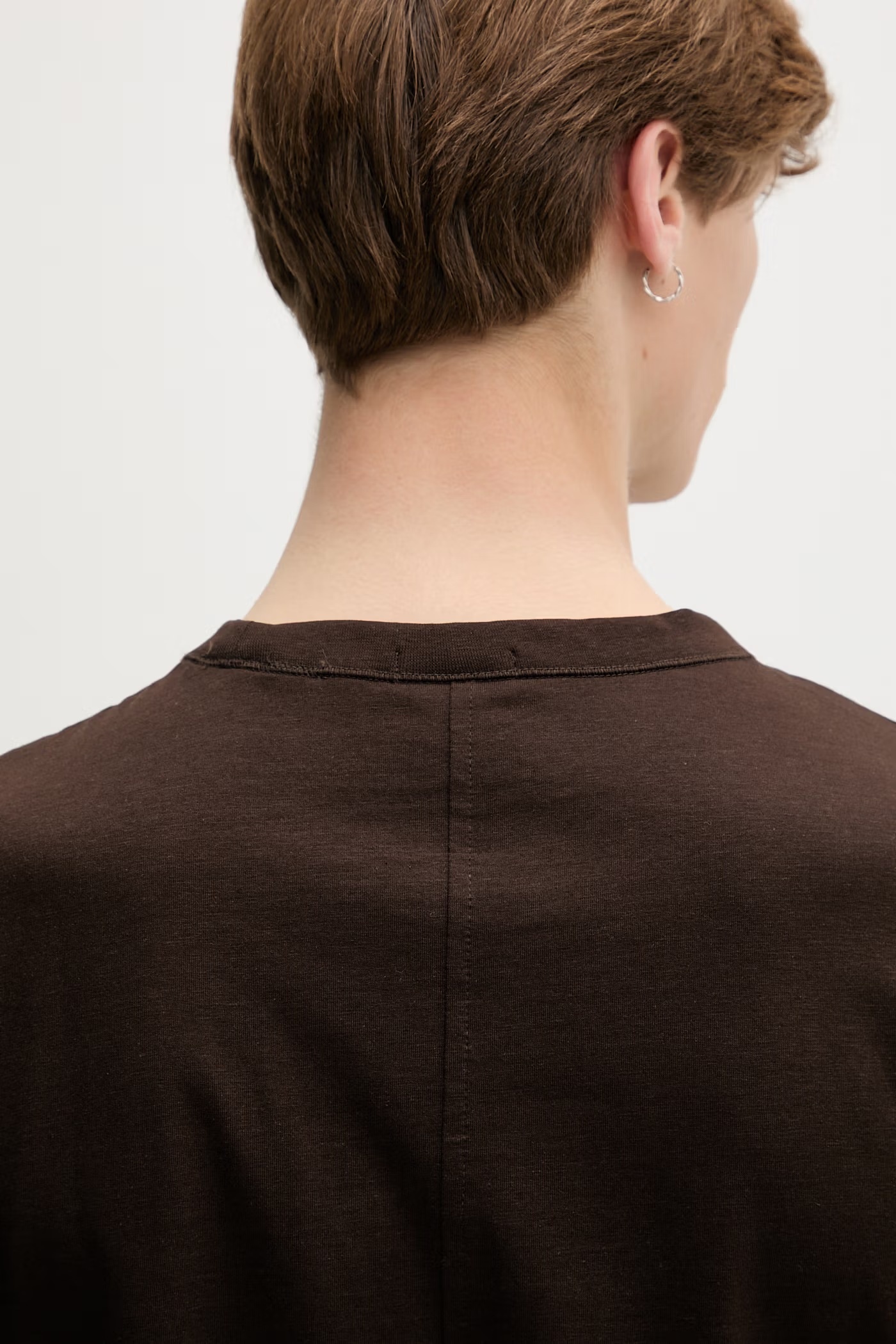 CALVIN KLEIN - Linen Blend Crewneck Tee