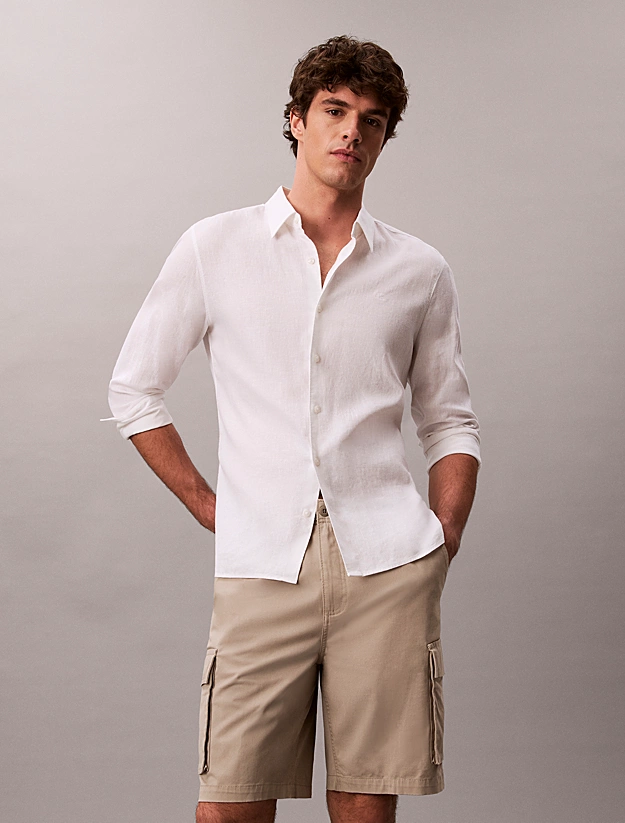 CALVIN KLEIN JEANS - Cotton Twill Cargo Shorts