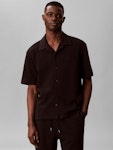 Cotton Waffle Camp Shirt