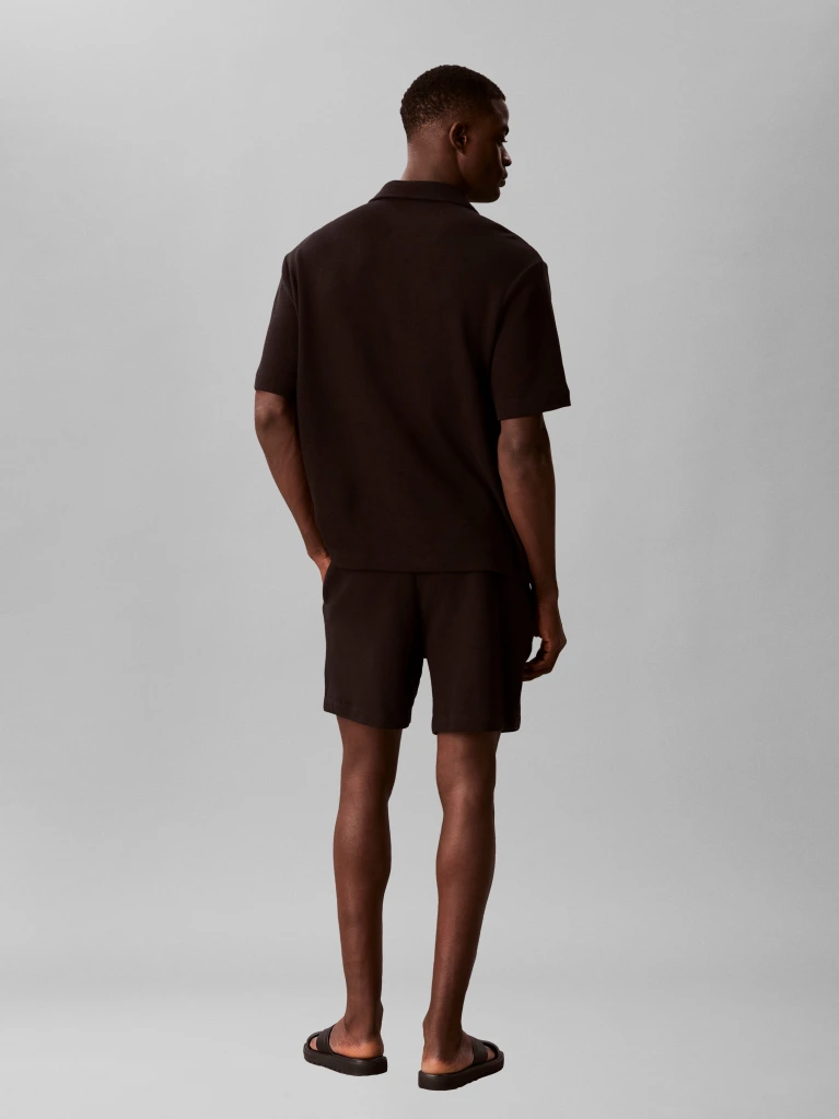 CALVIN KLEIN JEANS - Cotton Waffle Short