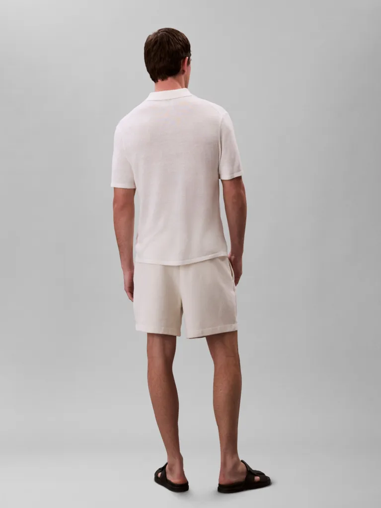 CALVIN KLEIN JEANS - Cotton Waffle Short