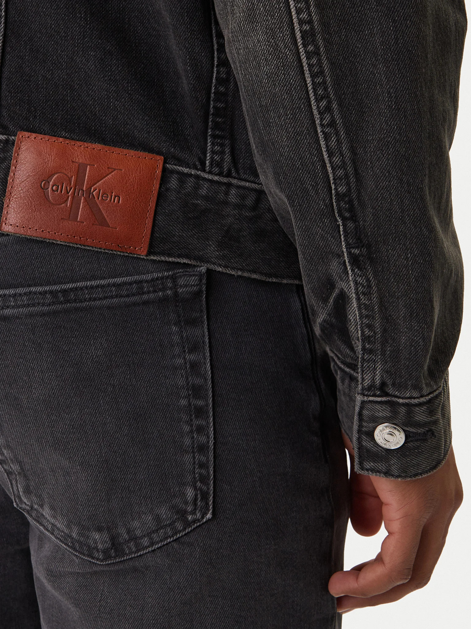 CALVIN KLEIN JEANS - Klein Black Classic Trucker Jacket