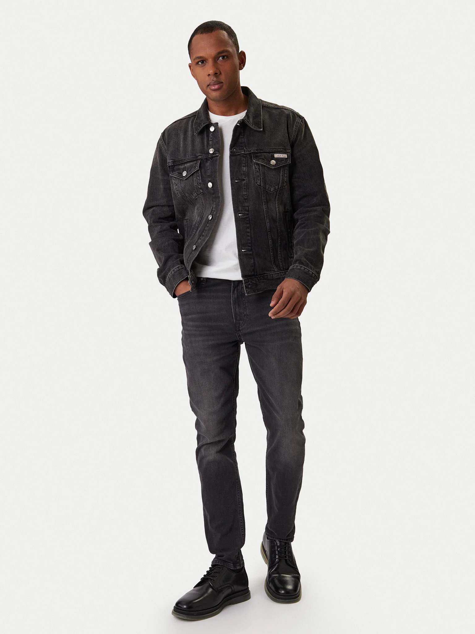CALVIN KLEIN JEANS - Klein Black Classic Trucker Jacket