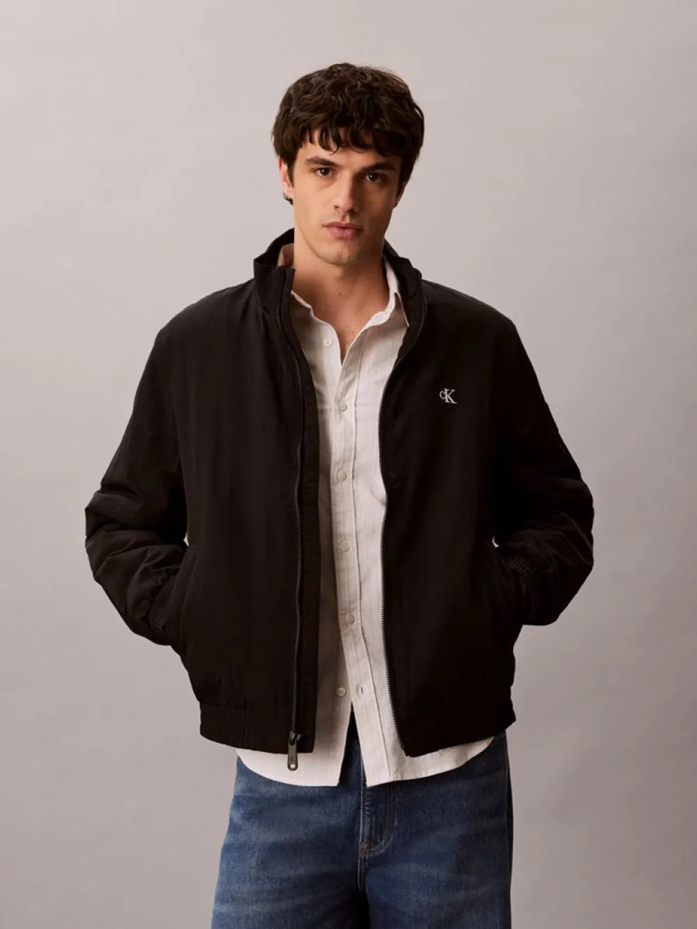 CALVIN KLEIN JEANS - Padded Nylon Harrington Jac