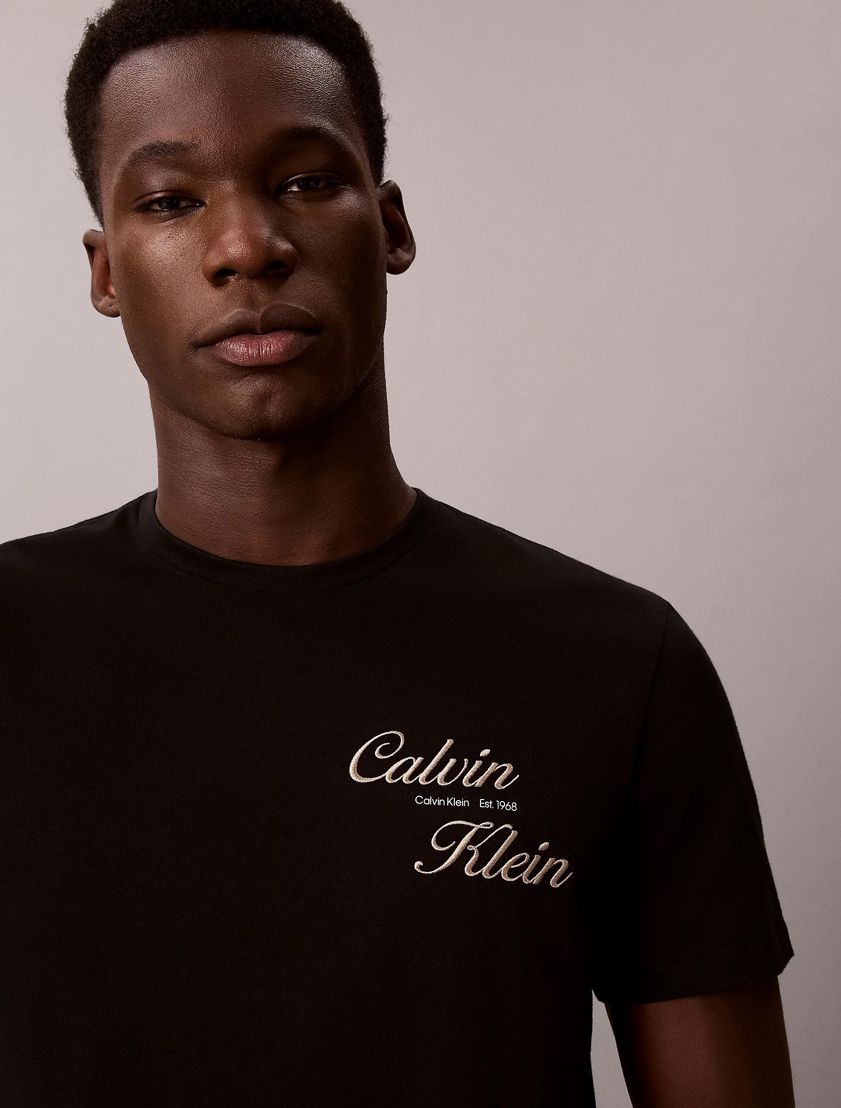 CALVIN KLEIN JEANS - Embroidered Logo T-shirt