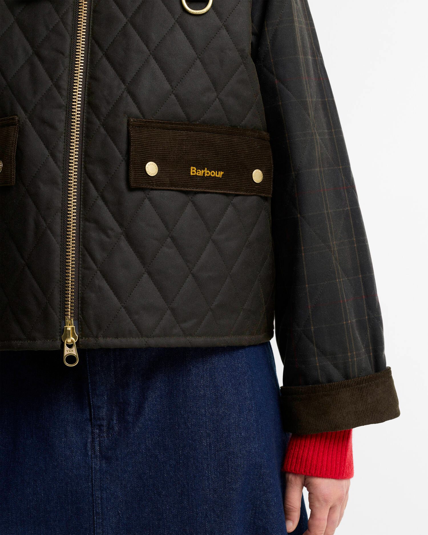 BARBOUR - Tartan Reimagined Icons Tartan Quilted Spey Waxed Jacket