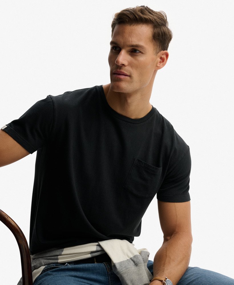 SUPERDRY - Cotton Classic Linen Pocket Tee