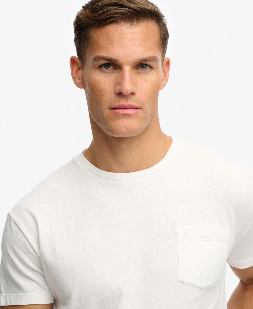 SUPERDRY - Cotton Classic Linen Pocket Tee