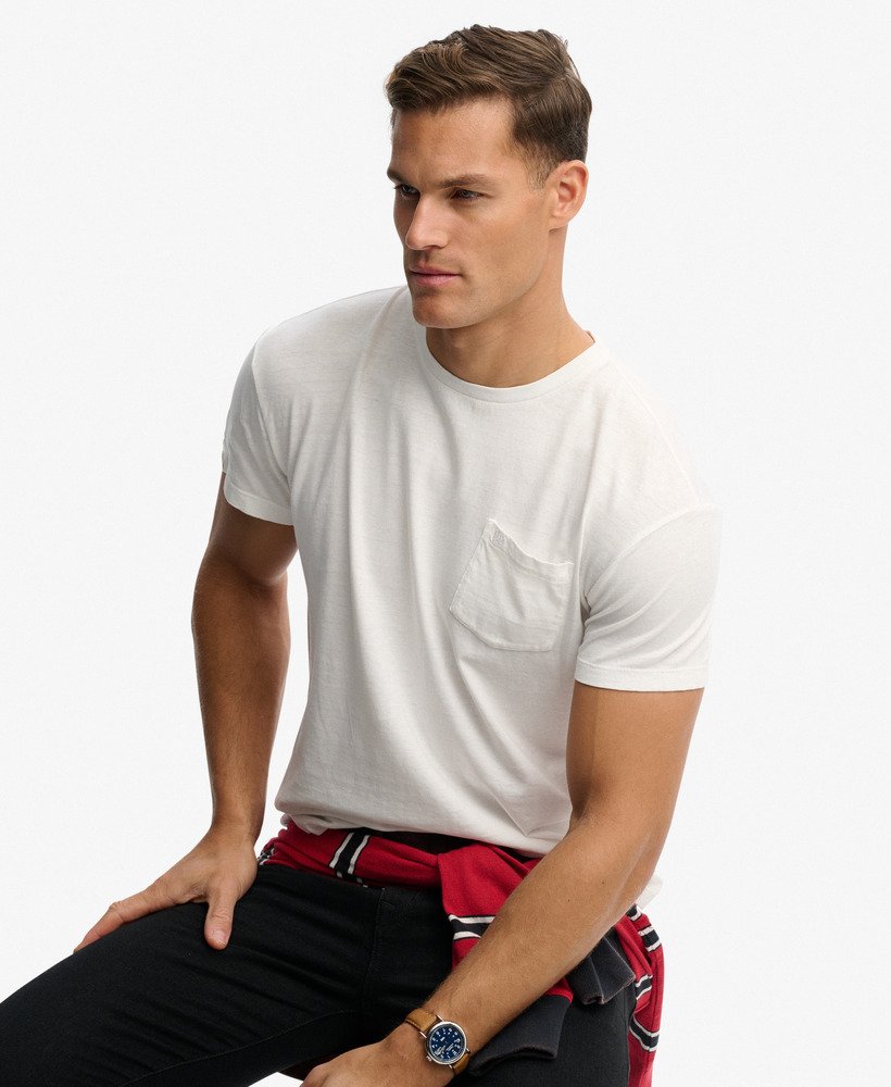 SUPERDRY - Cotton Classic Linen Pocket Tee