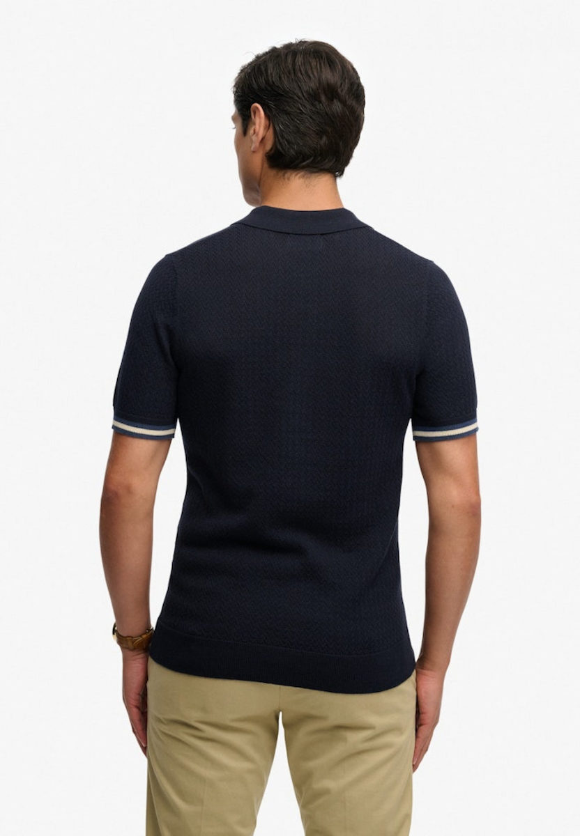 SUPERDRY - D2 Stud Knitted Texture Polo
