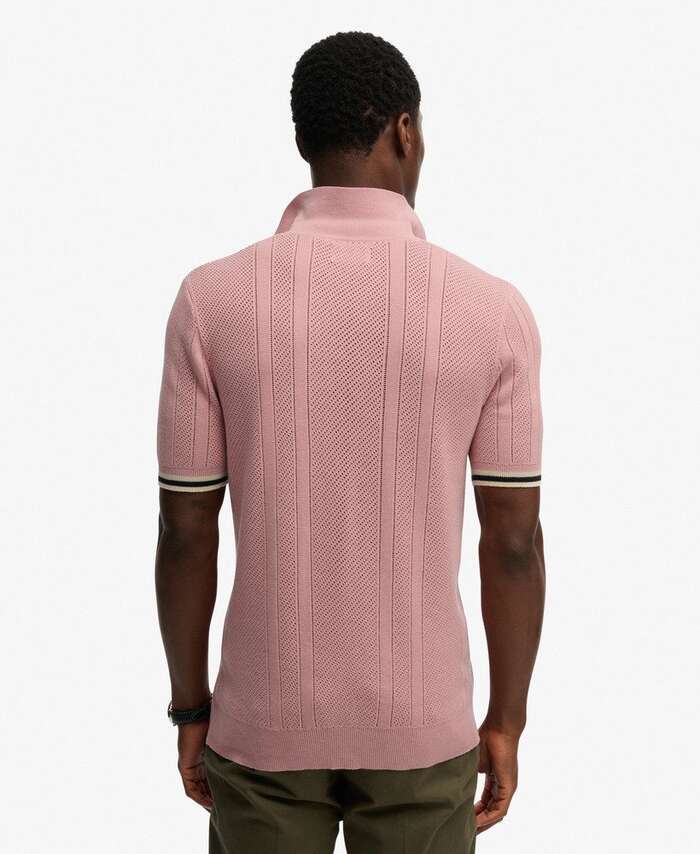 SUPERDRY - D2 Stud Knitted Texture Polo