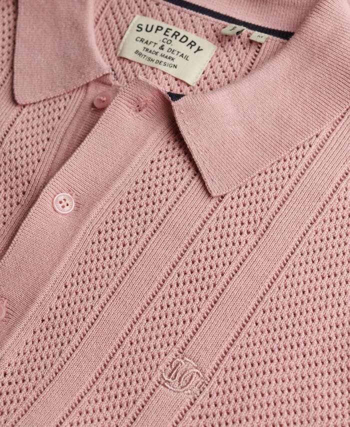 SUPERDRY - D2 Stud Knitted Texture Polo
