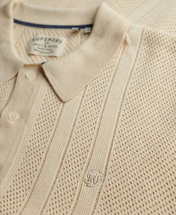 SUPERDRY - D2 Stud Knitted Texture Polo