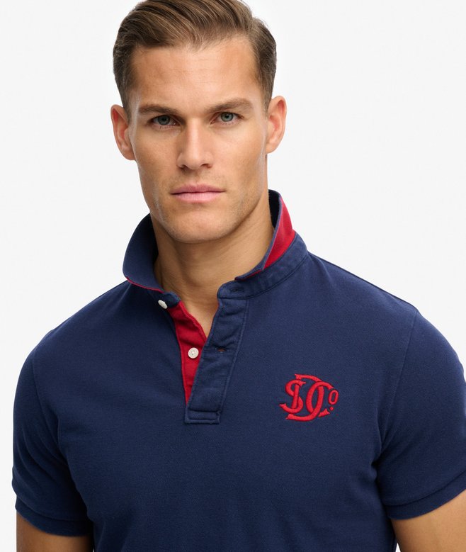 SUPERDRY - D2 Pique Monogram Polo