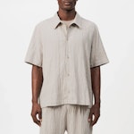 MERYN Short-Sleeve Shirt In Crinkle Look
