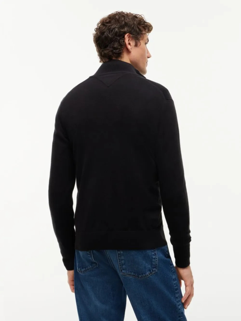 TOMMY HILFIGER - Pima Organic Cotton Cashmere Zip Thru