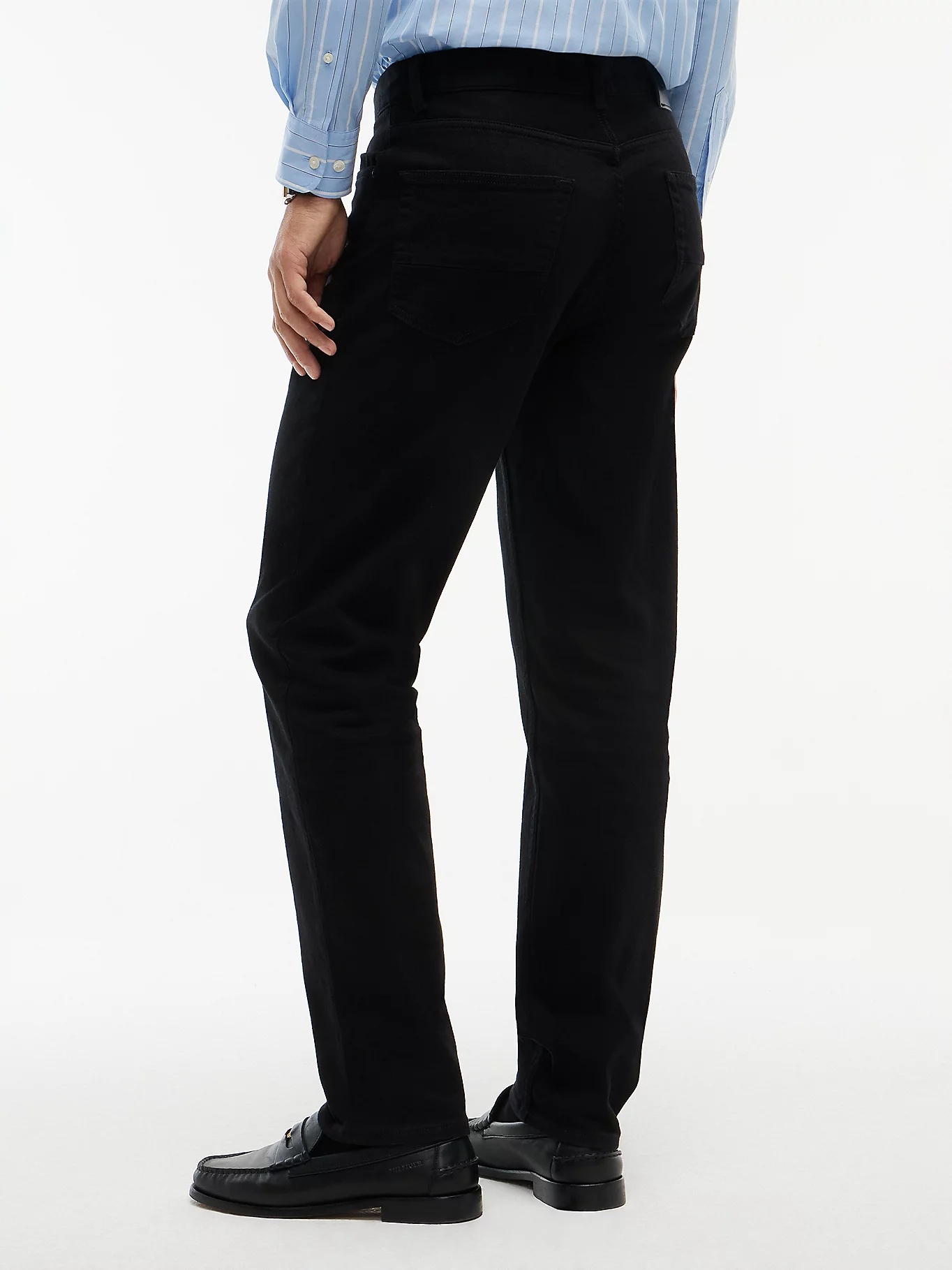 TOMMY HILFIGER - Harlem Black Relaxed Tapered Leg Jeans