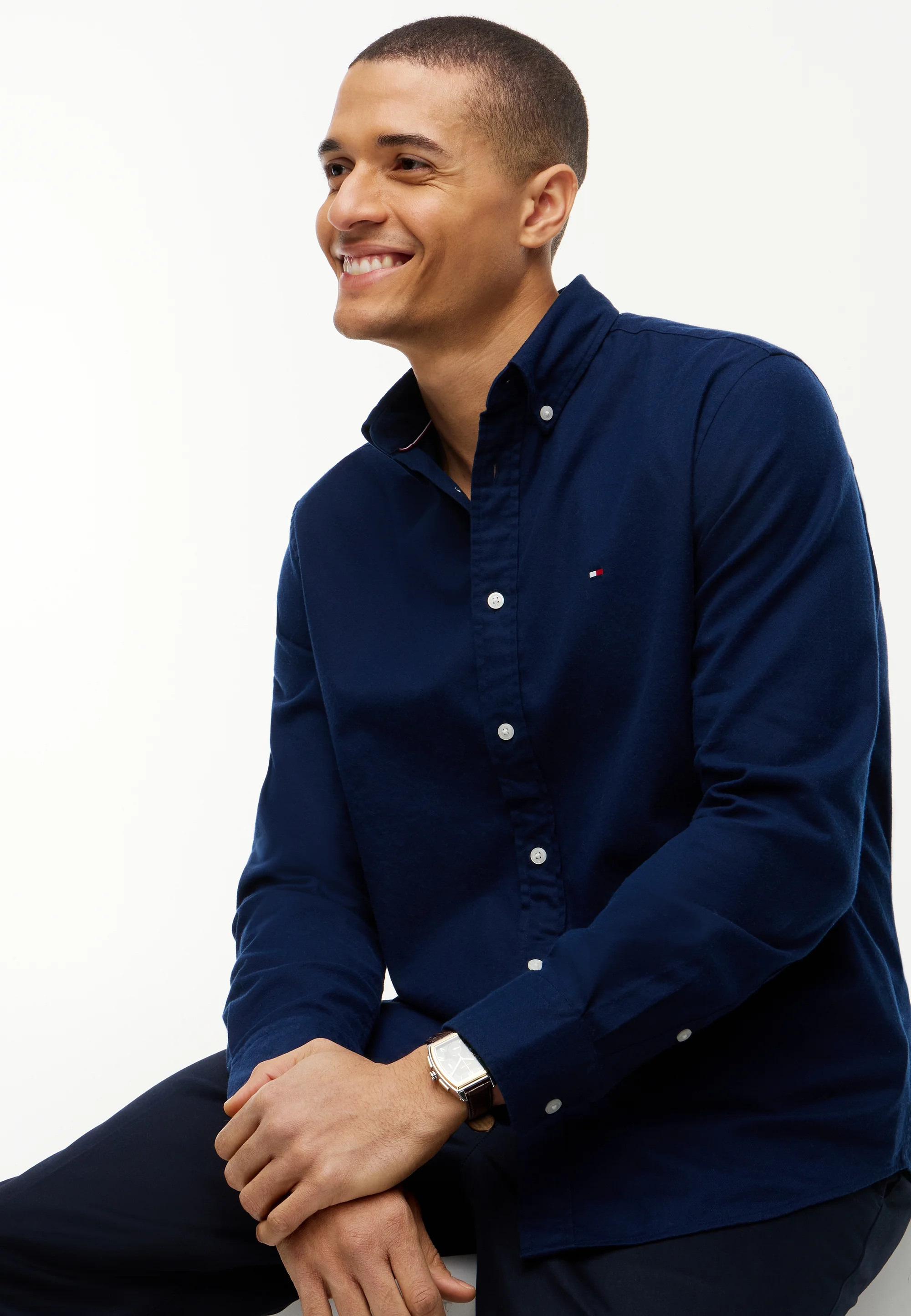 TOMMY HILFIGER - Flex Flannel Solid Shirt