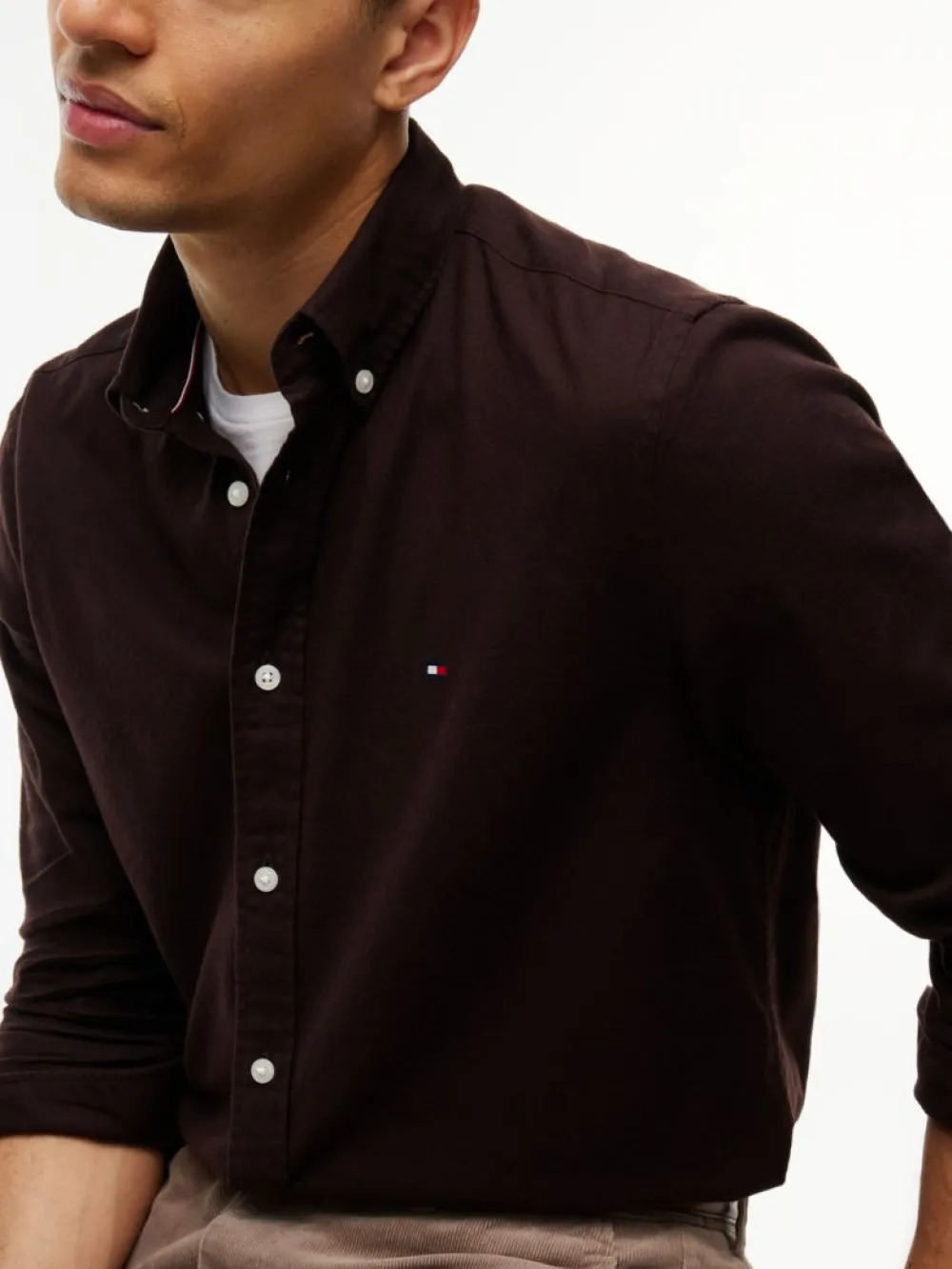 TOMMY HILFIGER - Flex Flannel Solid Shirt