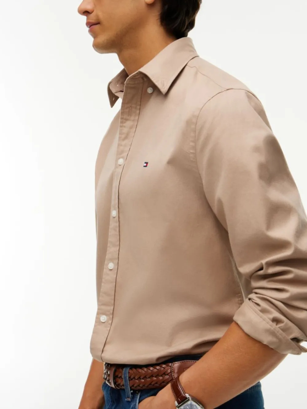 TOMMY HILFIGER - Flex Flannel Solid Shirt