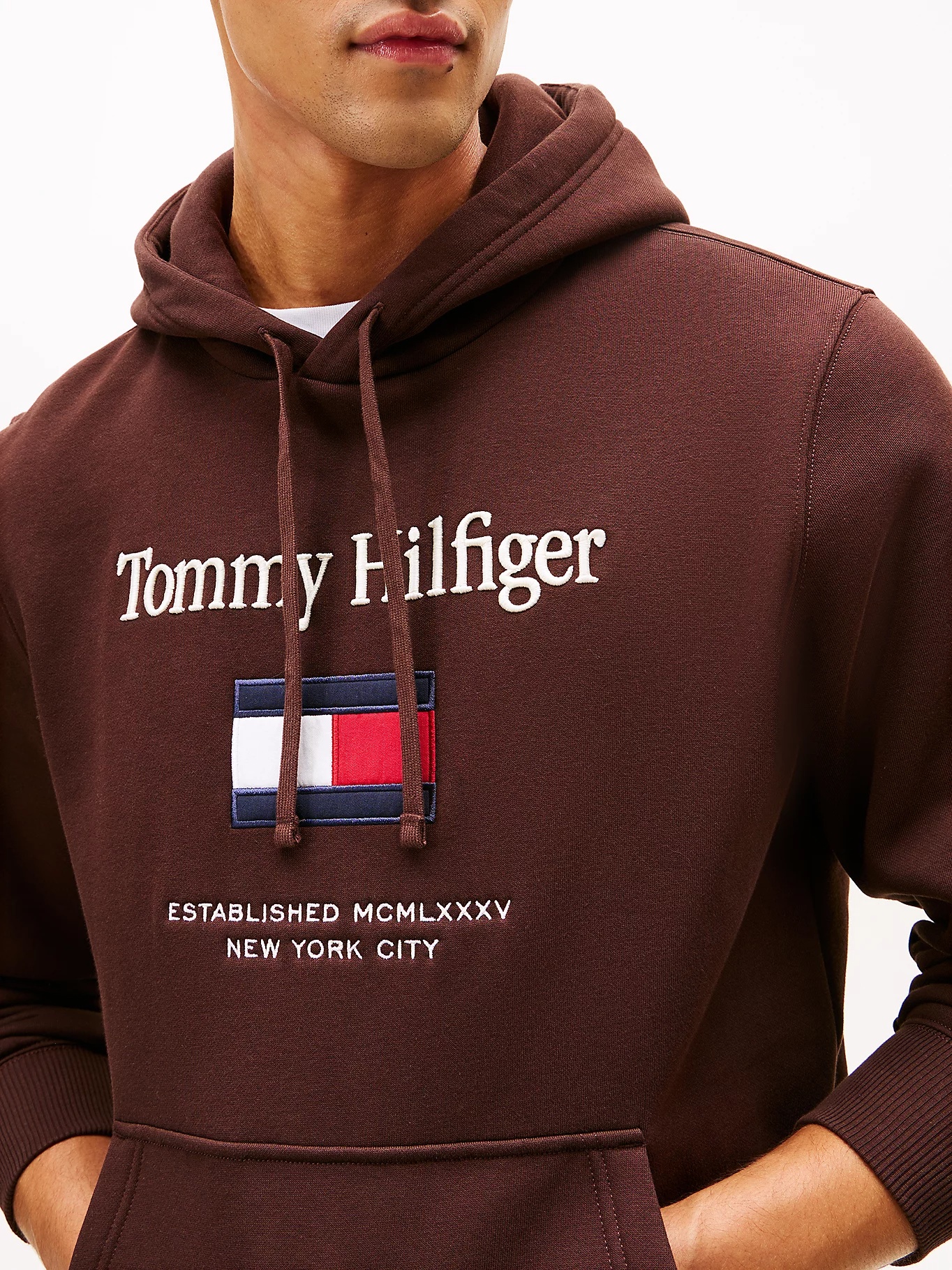 TOMMY HILFIGER - Embroidery Flag Hoodie