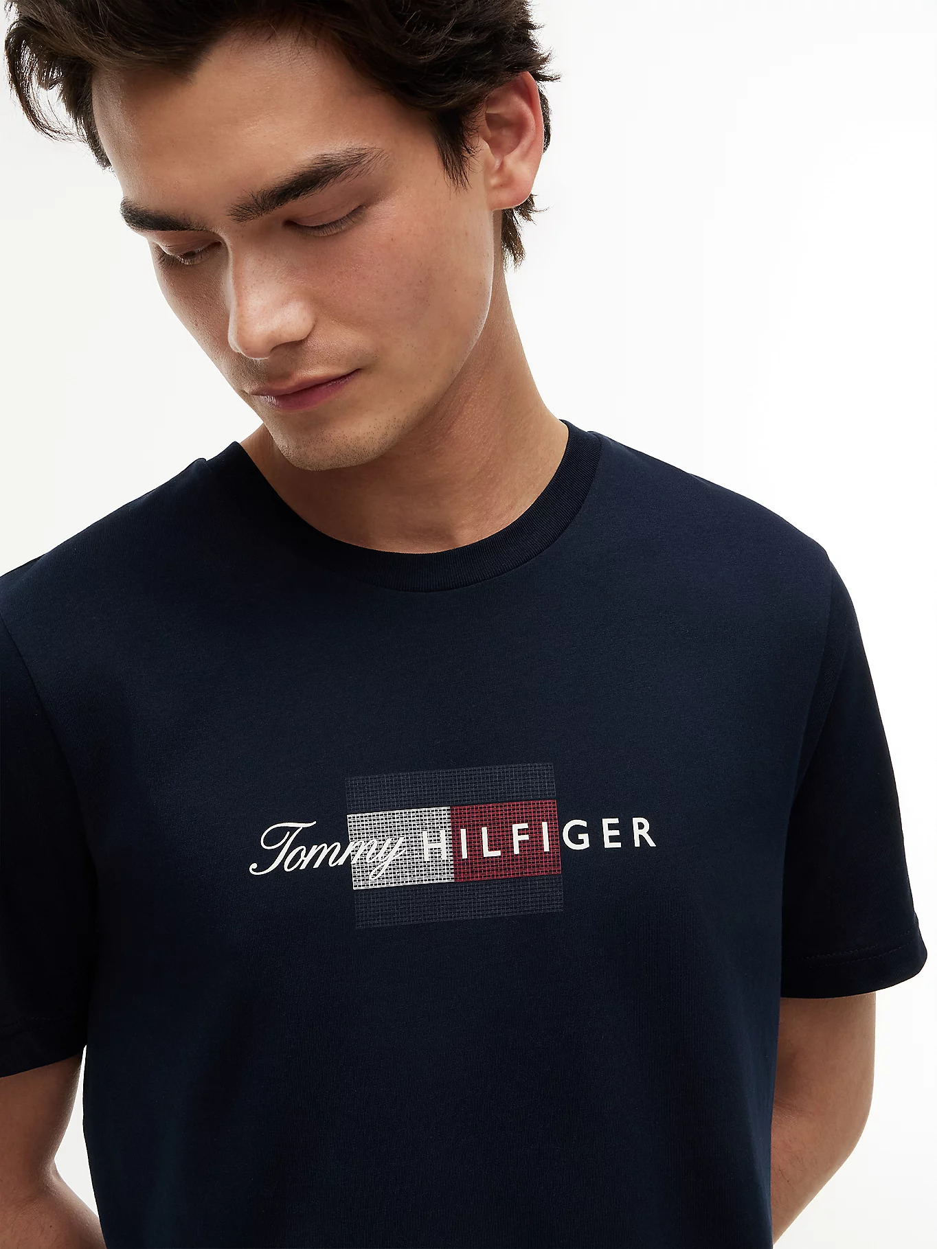 TOMMY HILFIGER - Script Flag Regular Tee
