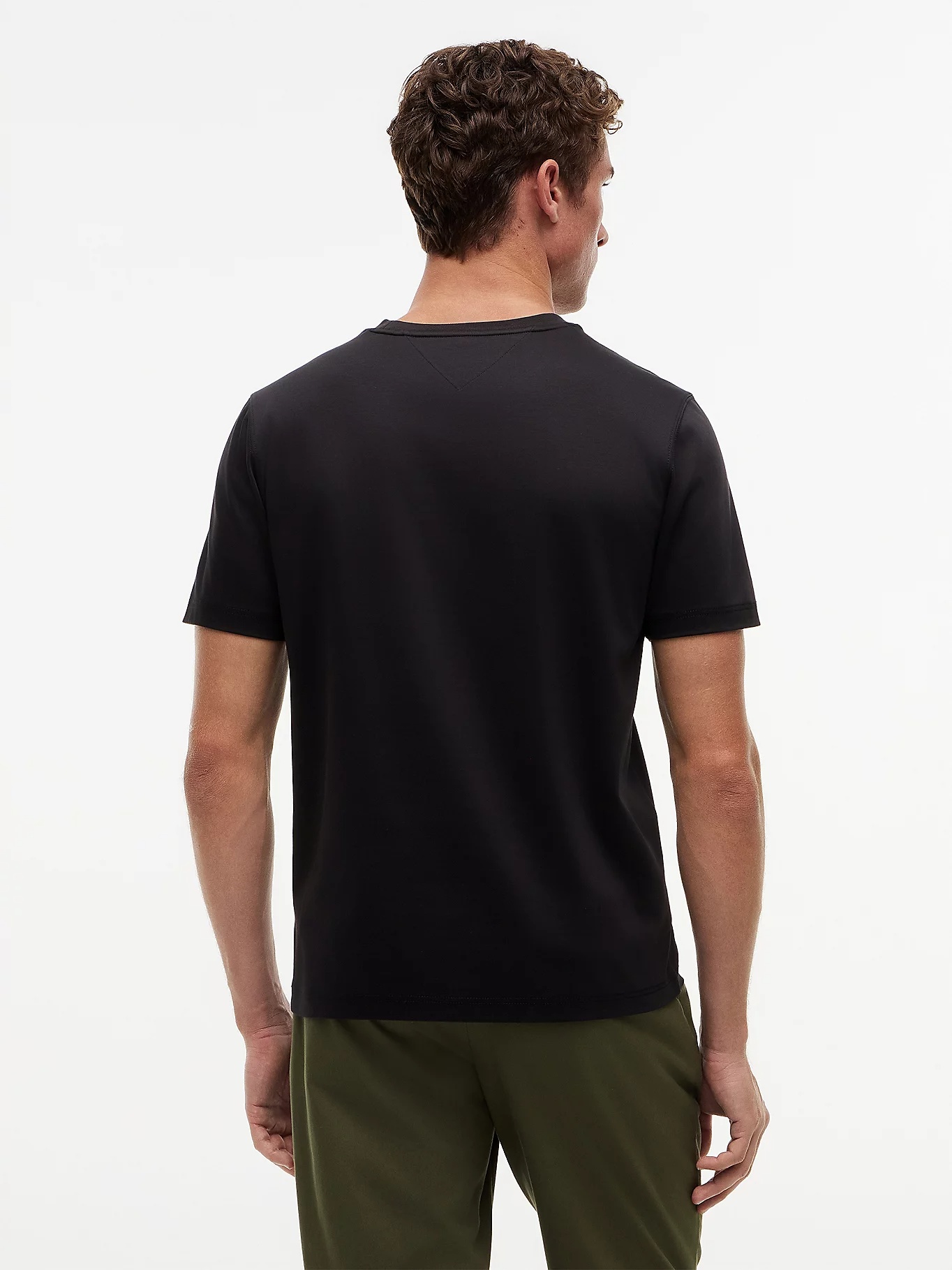 TOMMY HILFIGER - Tonal Logo Embroidery Interlock Knit T-Shirt