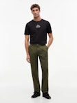 Tonal Logo Embroidery Interlock Knit T-Shirt