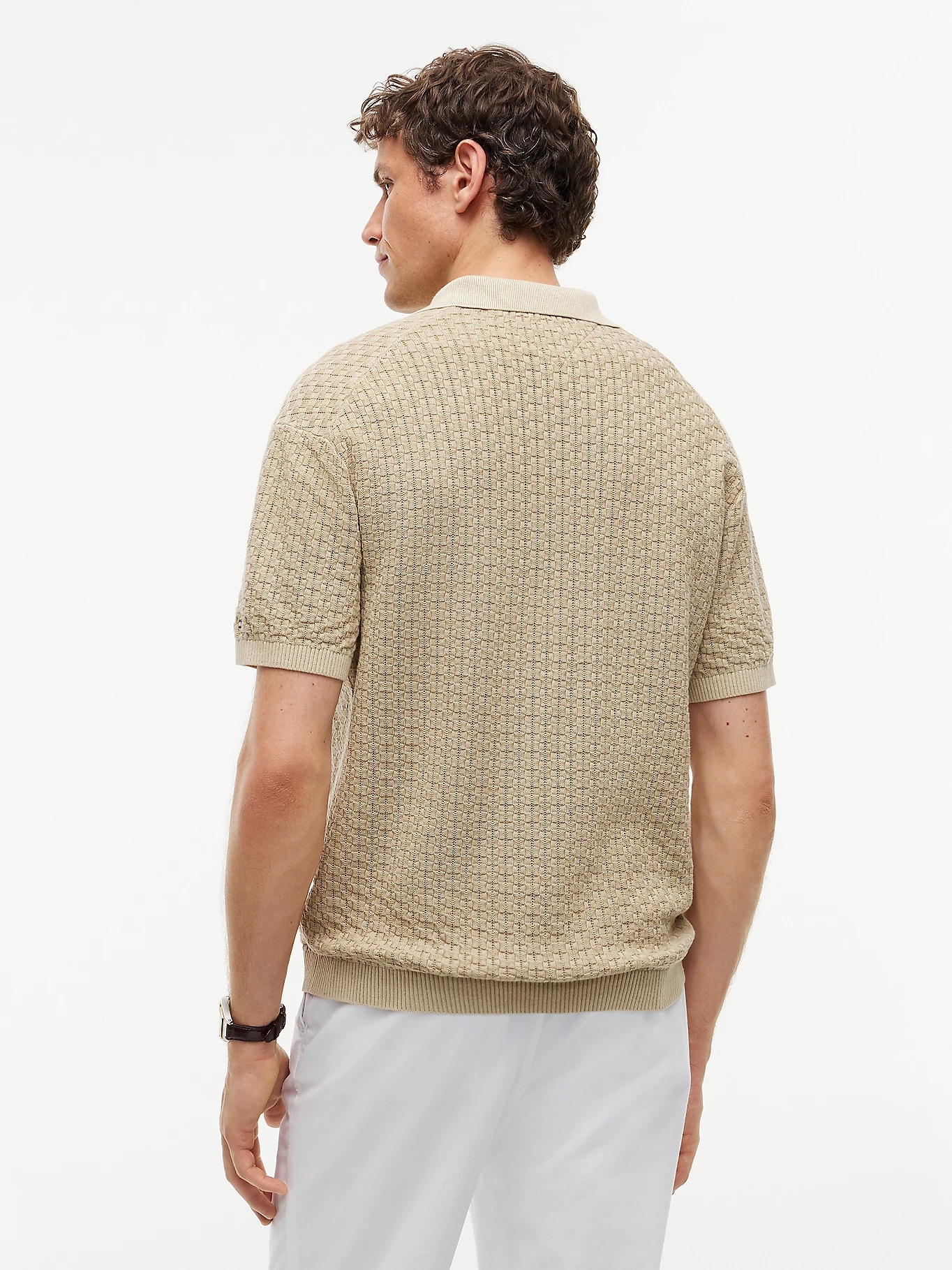 TOMMY HILFIGER - Washed Structured Polo Shirt