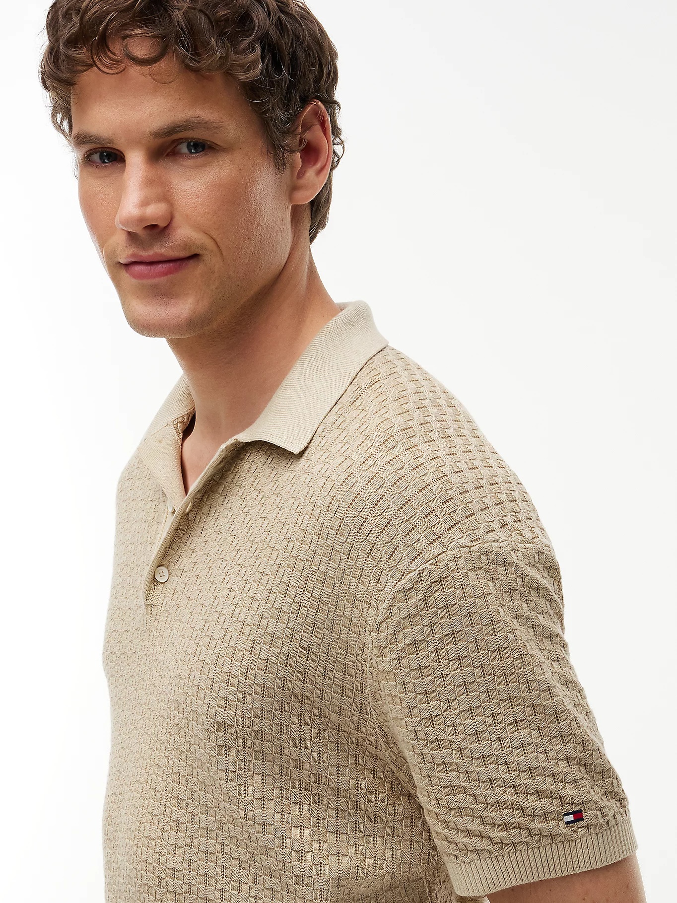 TOMMY HILFIGER - Washed Structured Polo Shirt