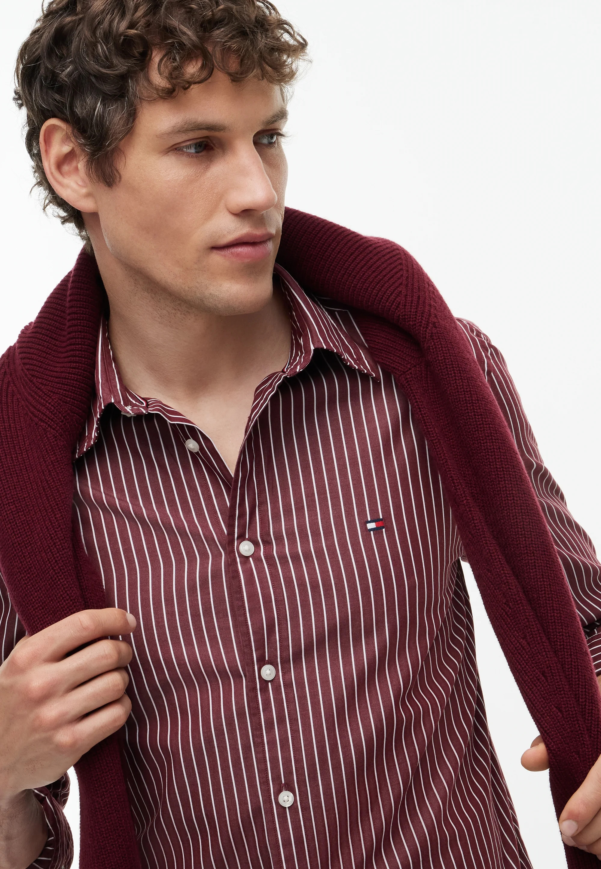 TOMMY HILFIGER - Flex Hairline Poplin Shirt