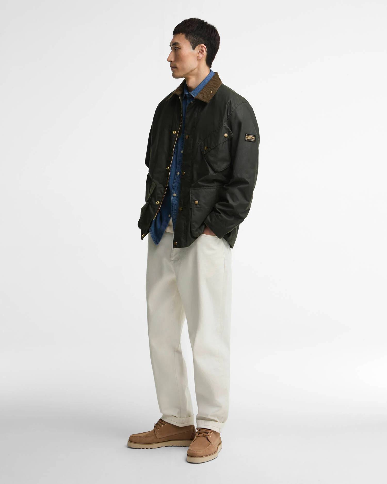 BARBOUR INTERNATIONAL - Brake Line Waxed Jacket