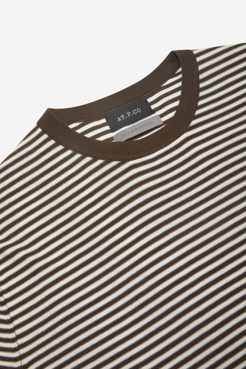 AT.P.CO - Striped Crew Neck Sweater