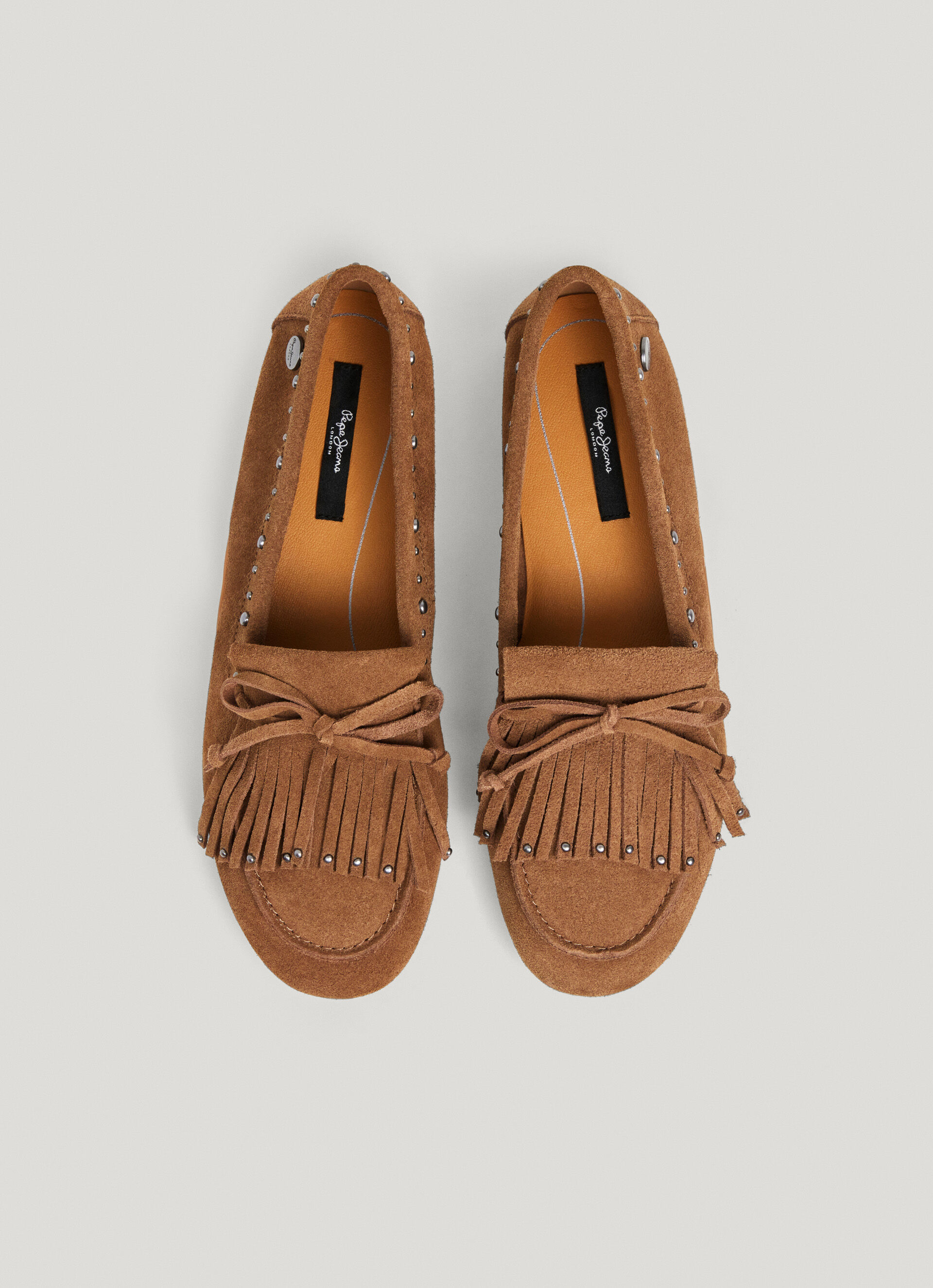 PEPE JEANS - Noa Fringes Suede Loafers