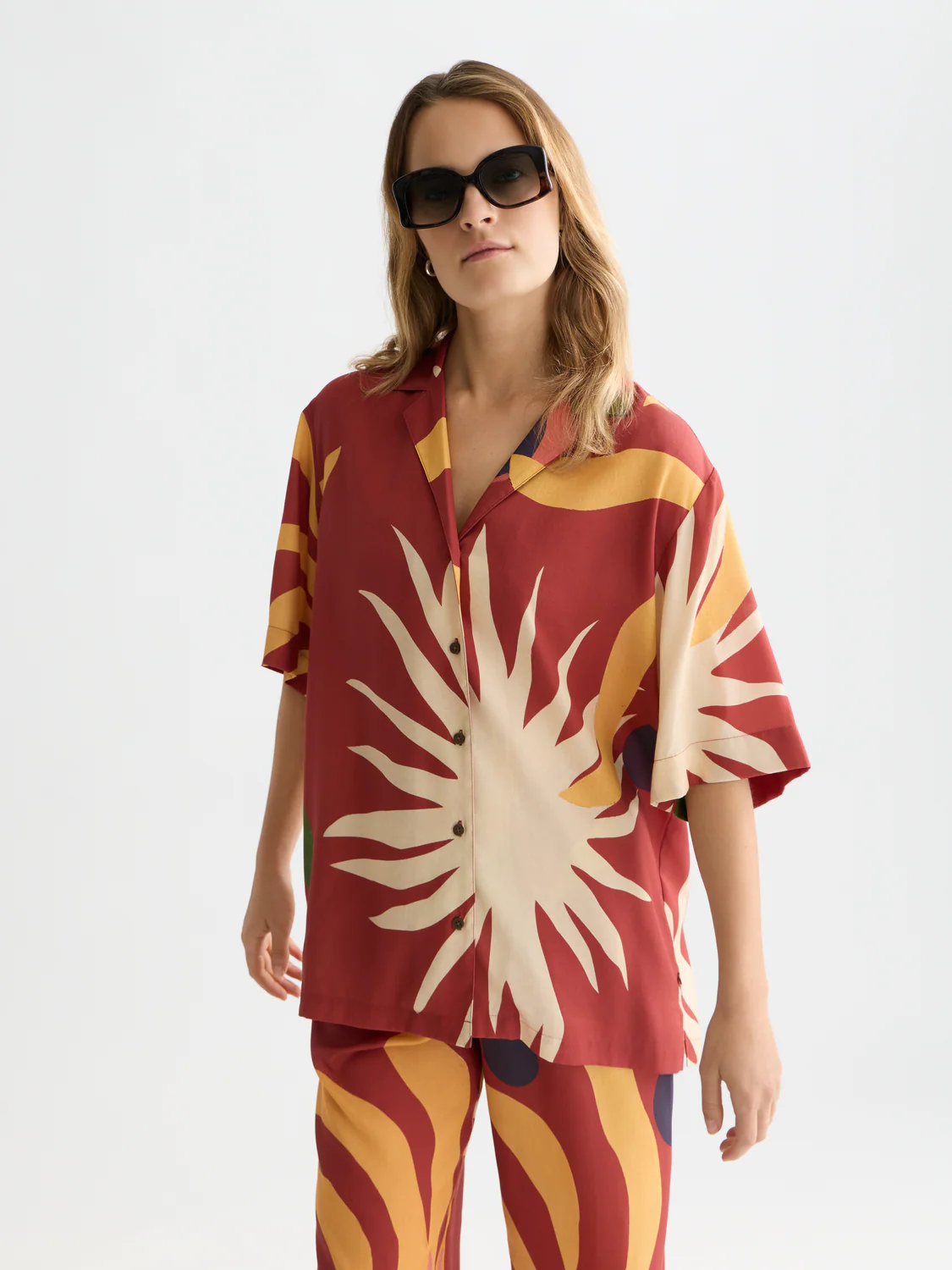 SCOTCH & SODA - Printed Short Sleeve Relaxed Shirt