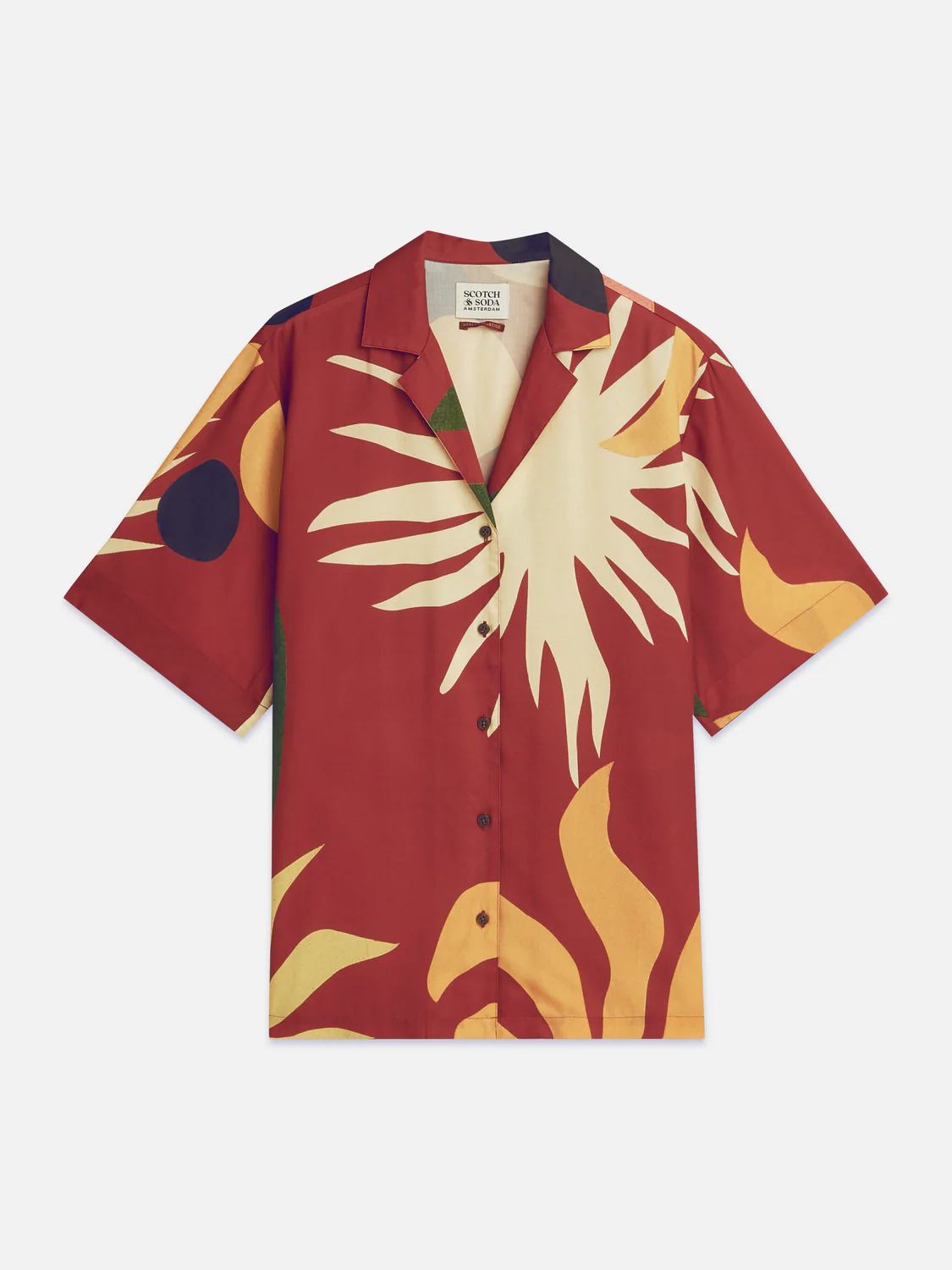 SCOTCH & SODA - Printed Short Sleeve Relaxed Shirt