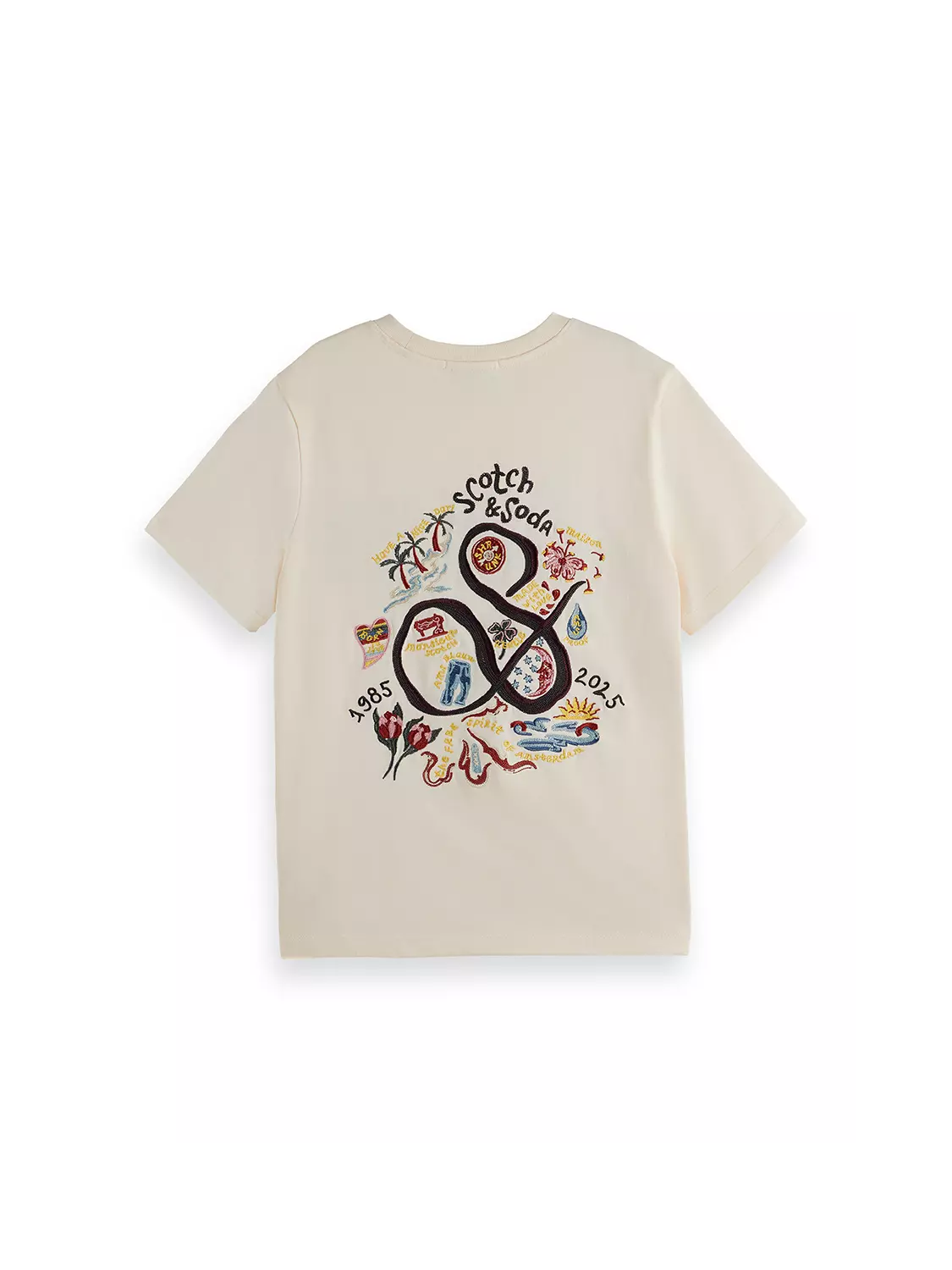 SCOTCH & SODA - The 40Th Anniversary Washed Artwork T-Shirt