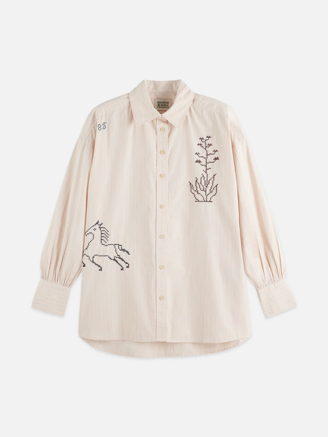 SCOTCH & SODA - Embroidery Girlfriend Shirt