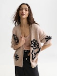 Intarsia Oversized Cardigan