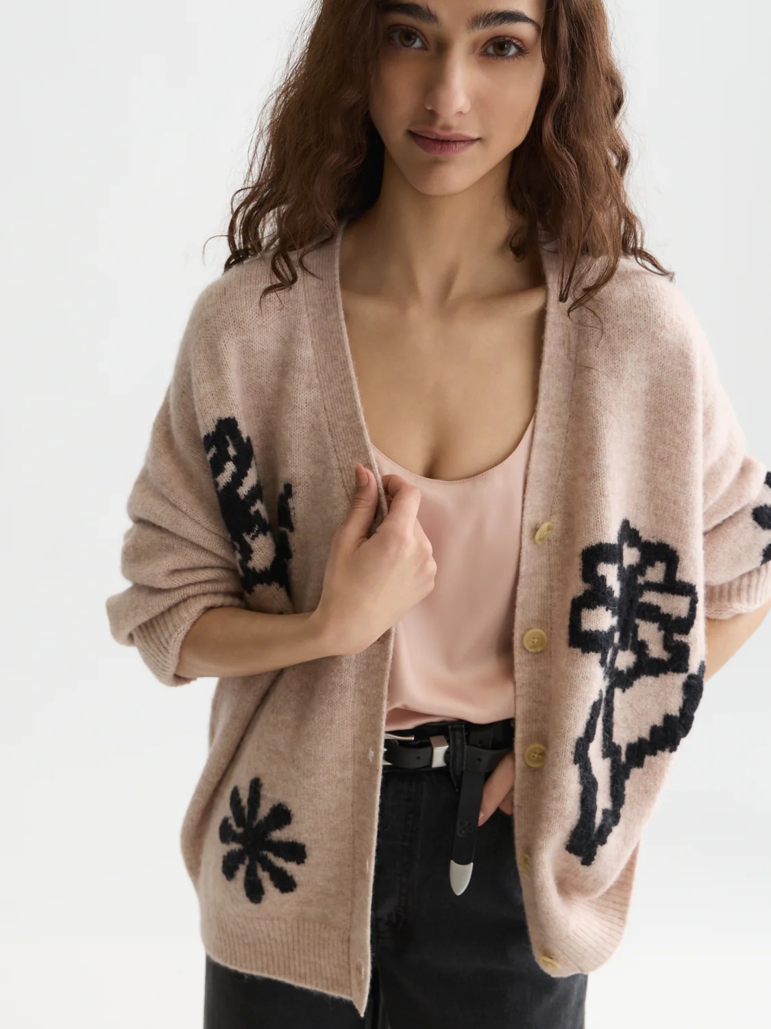 SCOTCH & SODA - Intarsia Oversized Cardigan