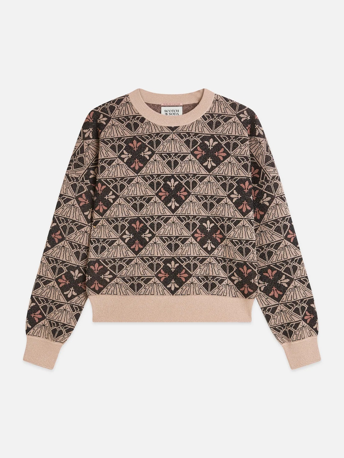 SCOTCH & SODA - Monogram Jacquard Relaxed Pullover