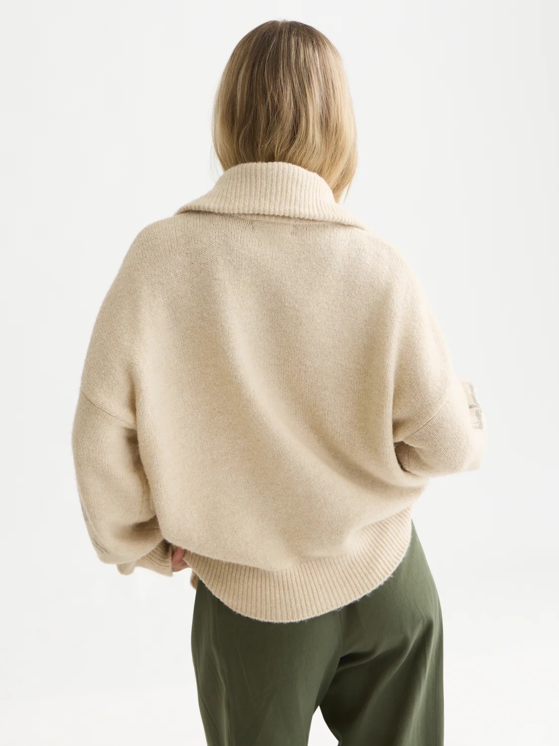 SCOTCH & SODA - Printed Zip-Through Oversized Cardigan
