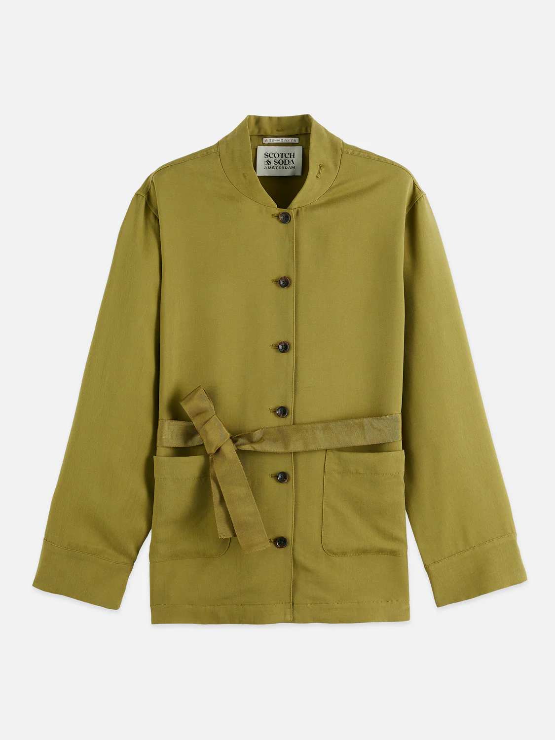 SCOTCH & SODA - Viscose Twill Belted Blazer