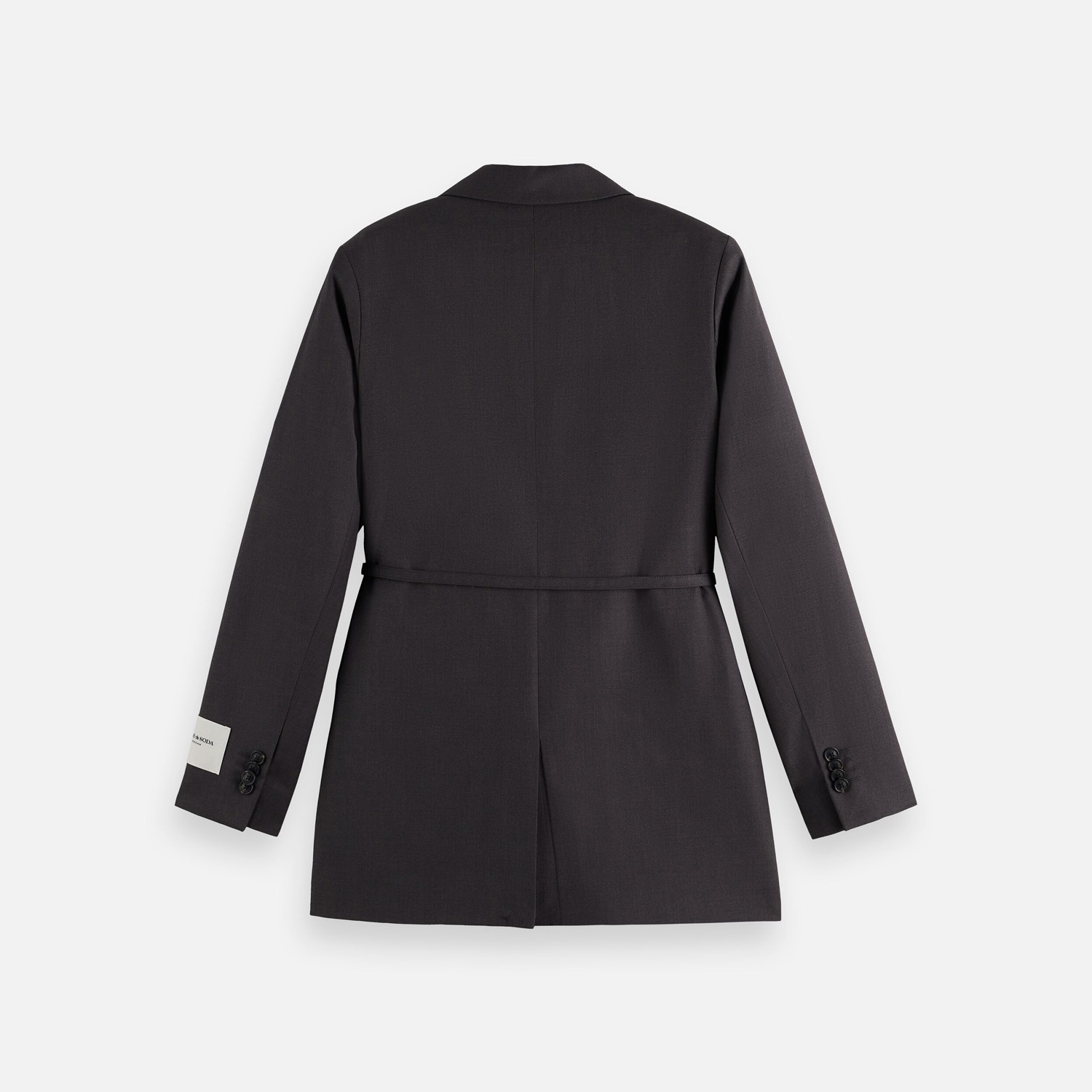 SCOTCH & SODA - Double Breasted Wool Boyfriend Blazer With Belt