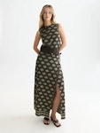 Jacquard Knitted Wrap Skirt