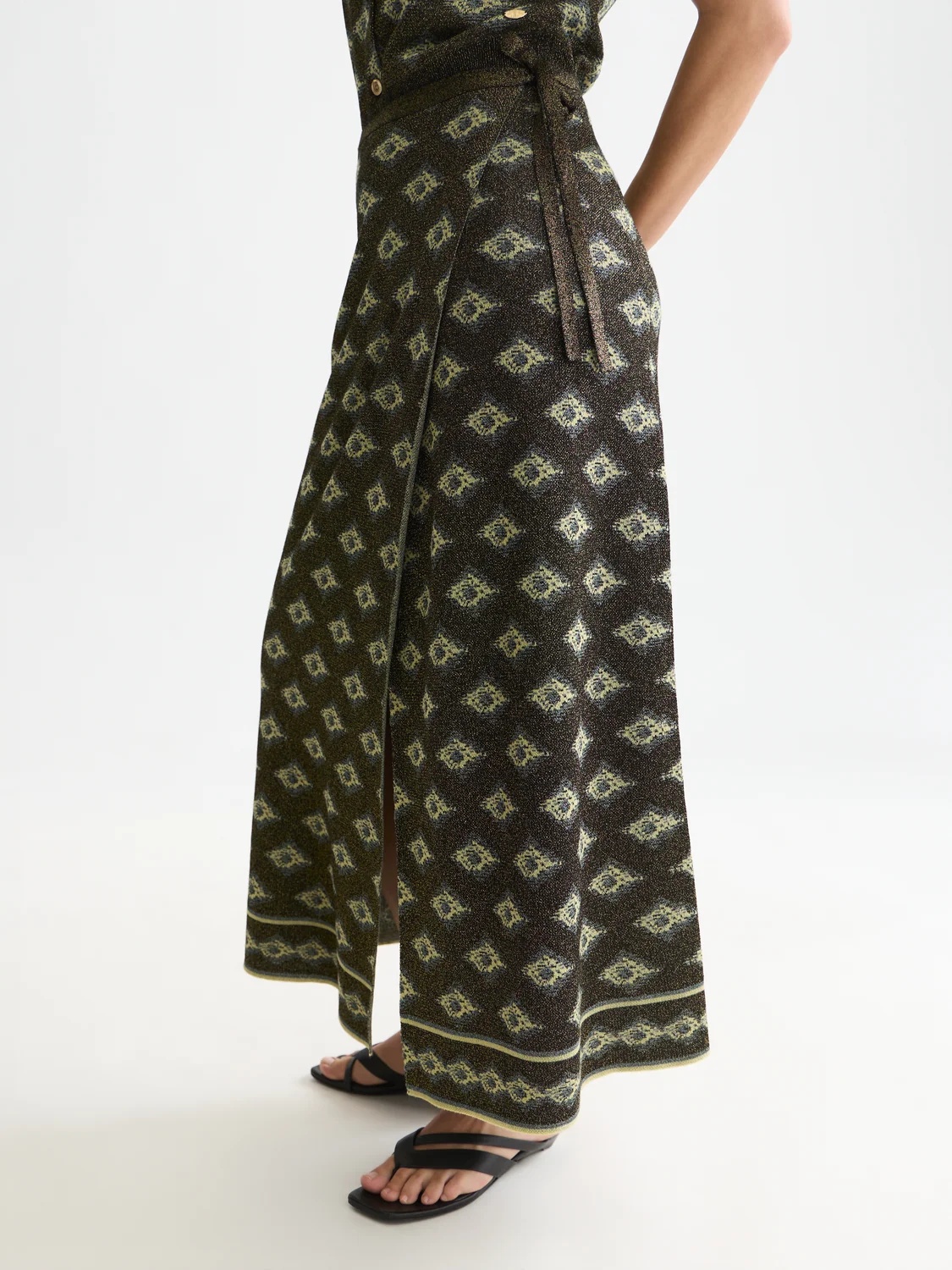 SCOTCH & SODA - Jacquard Knitted Wrap Skirt